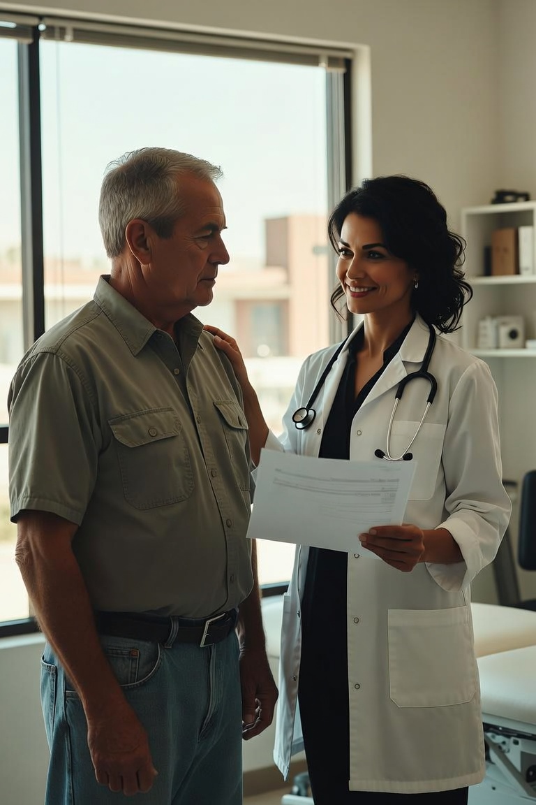 OWCP doctor in Las Vegas treating an injured federal worker at Federal Injury Centers